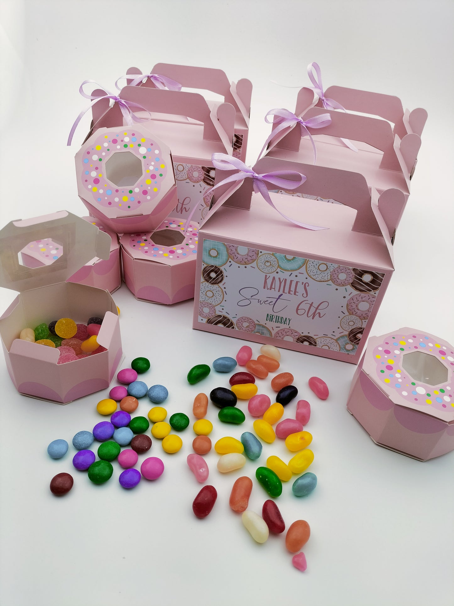 Doughnut sweet favour boxes