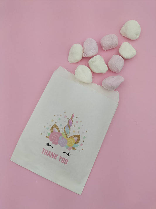 Unicorn Thank you paper bag (White)