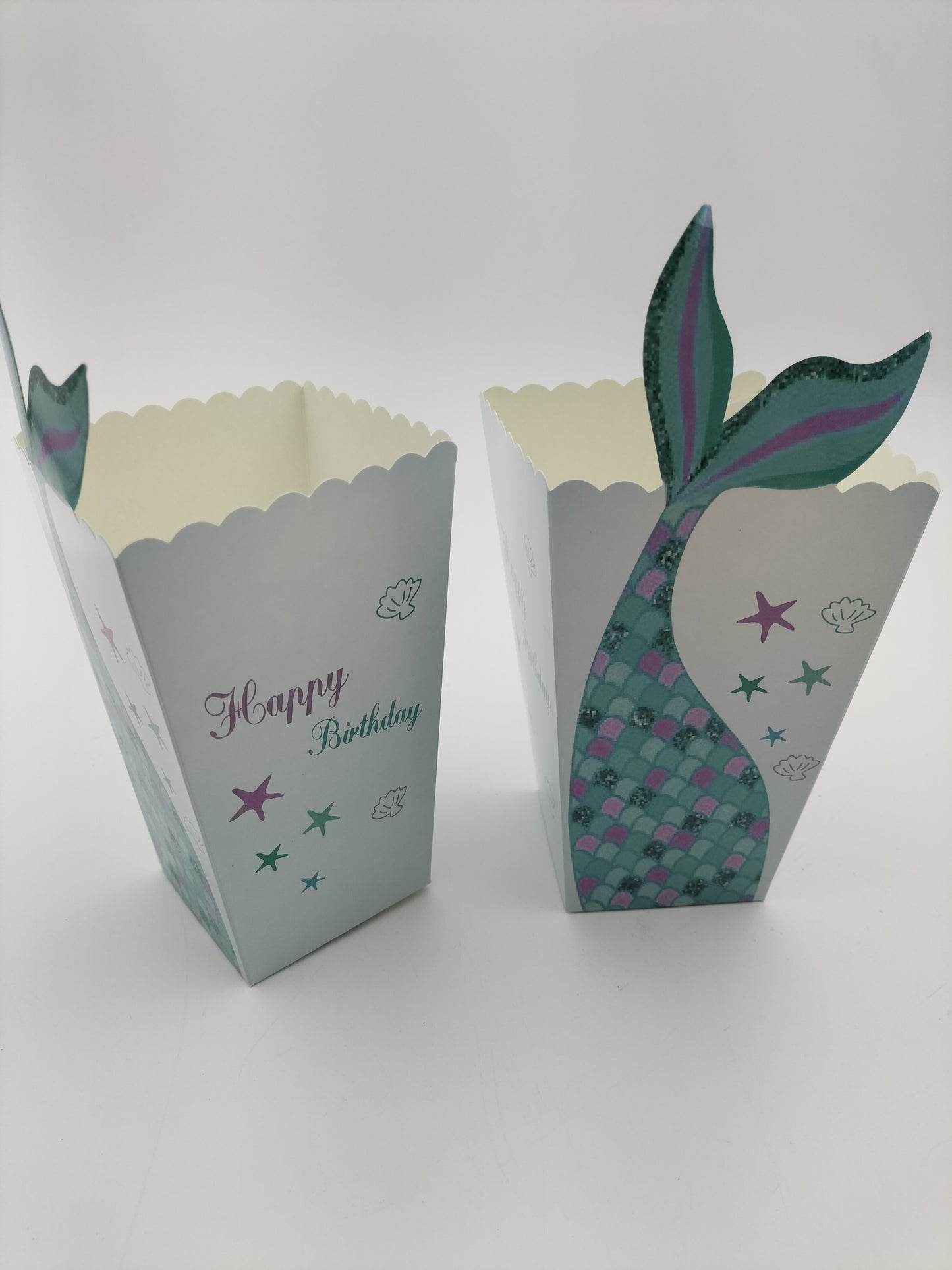 Mermaid tail Popcorn Box