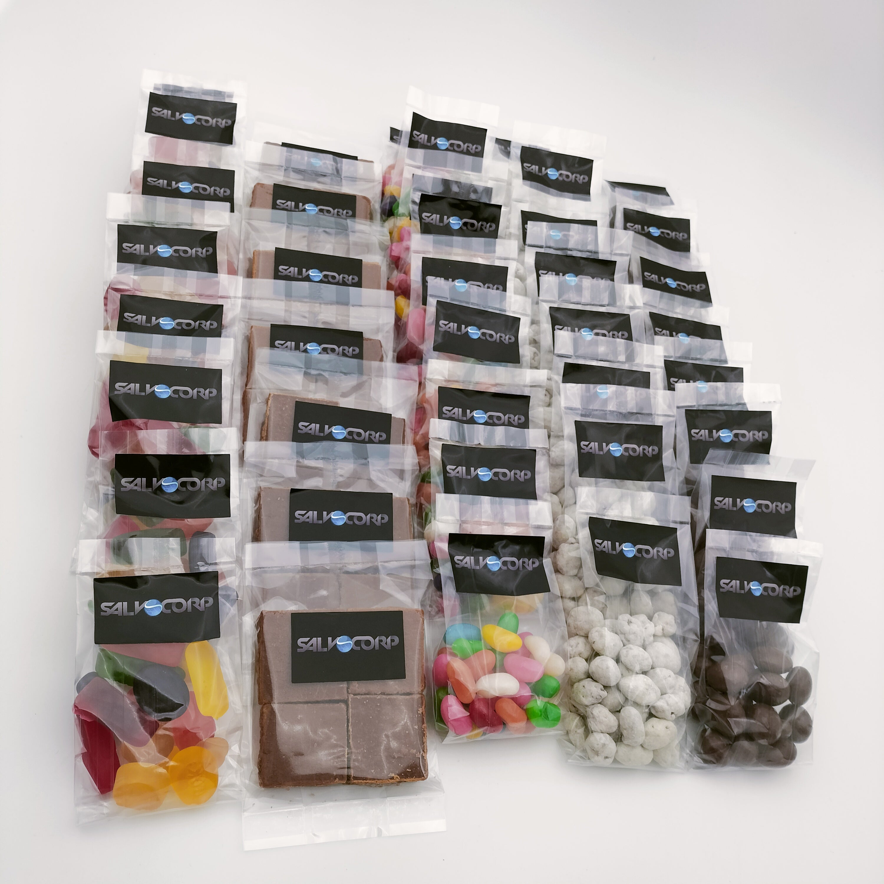 Sweet packets with corporate branding