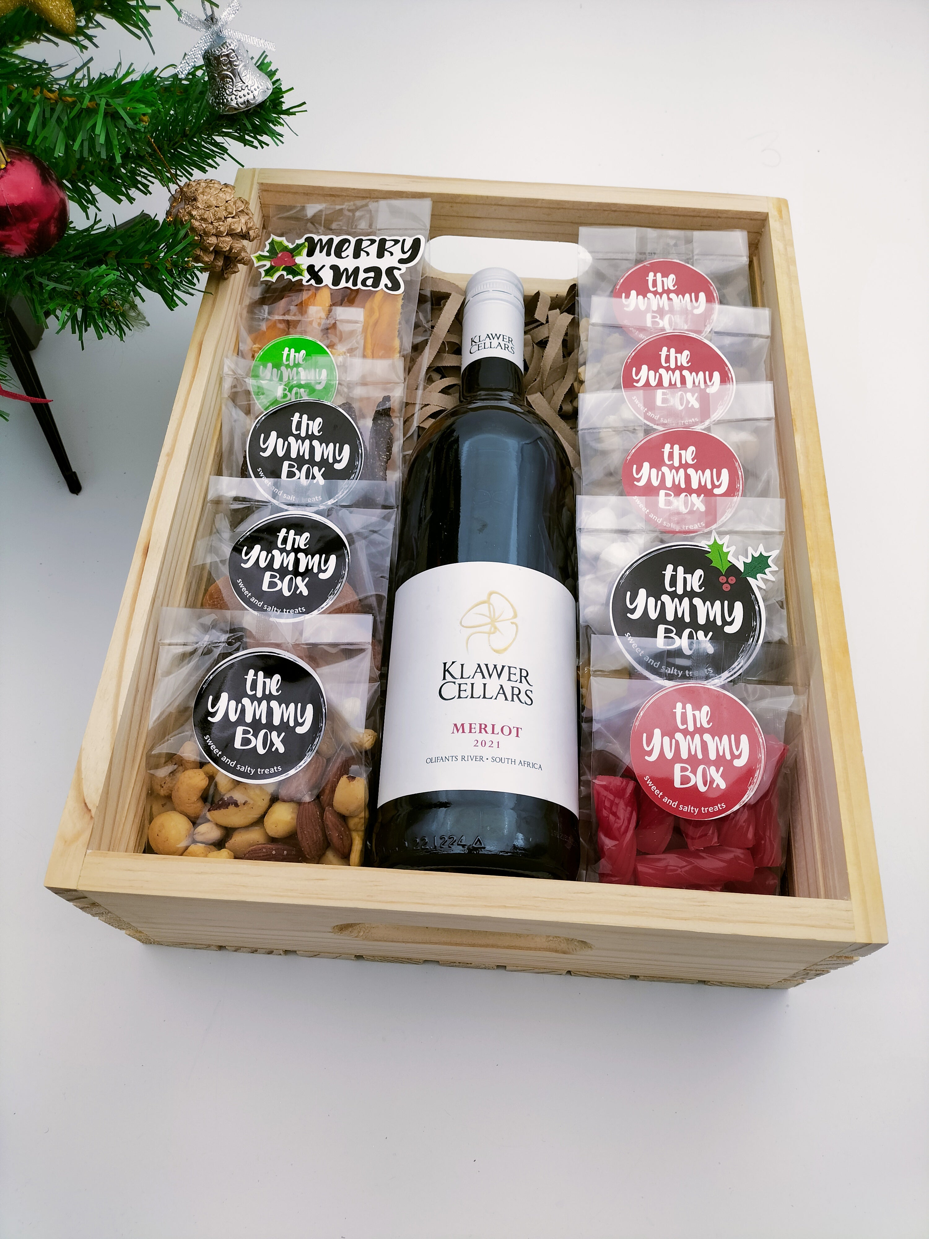 Christmas Wine Crate