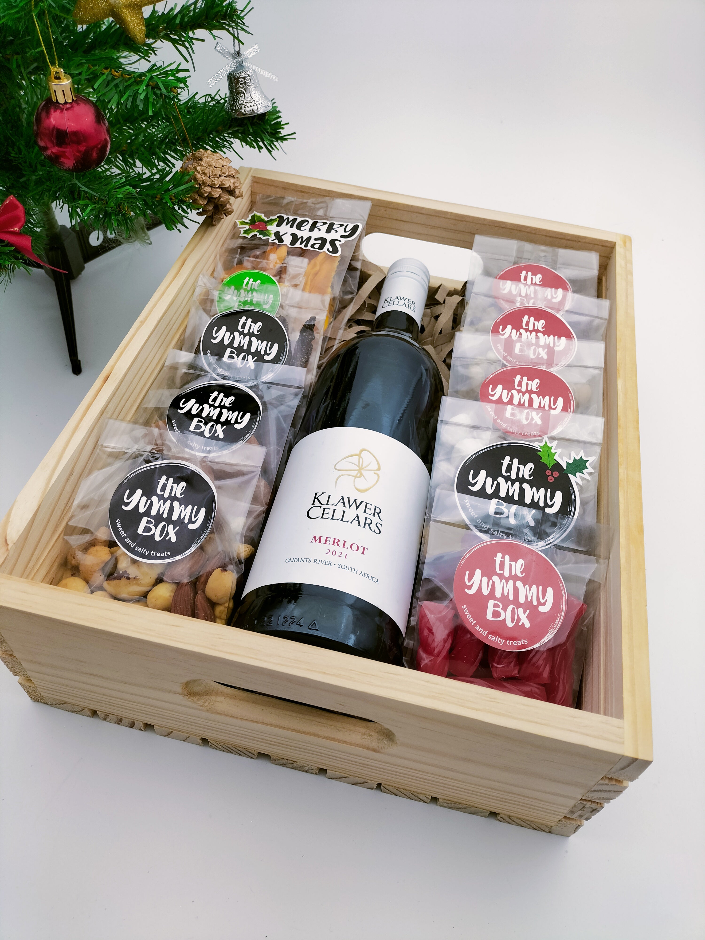 Christmas Wine Crate