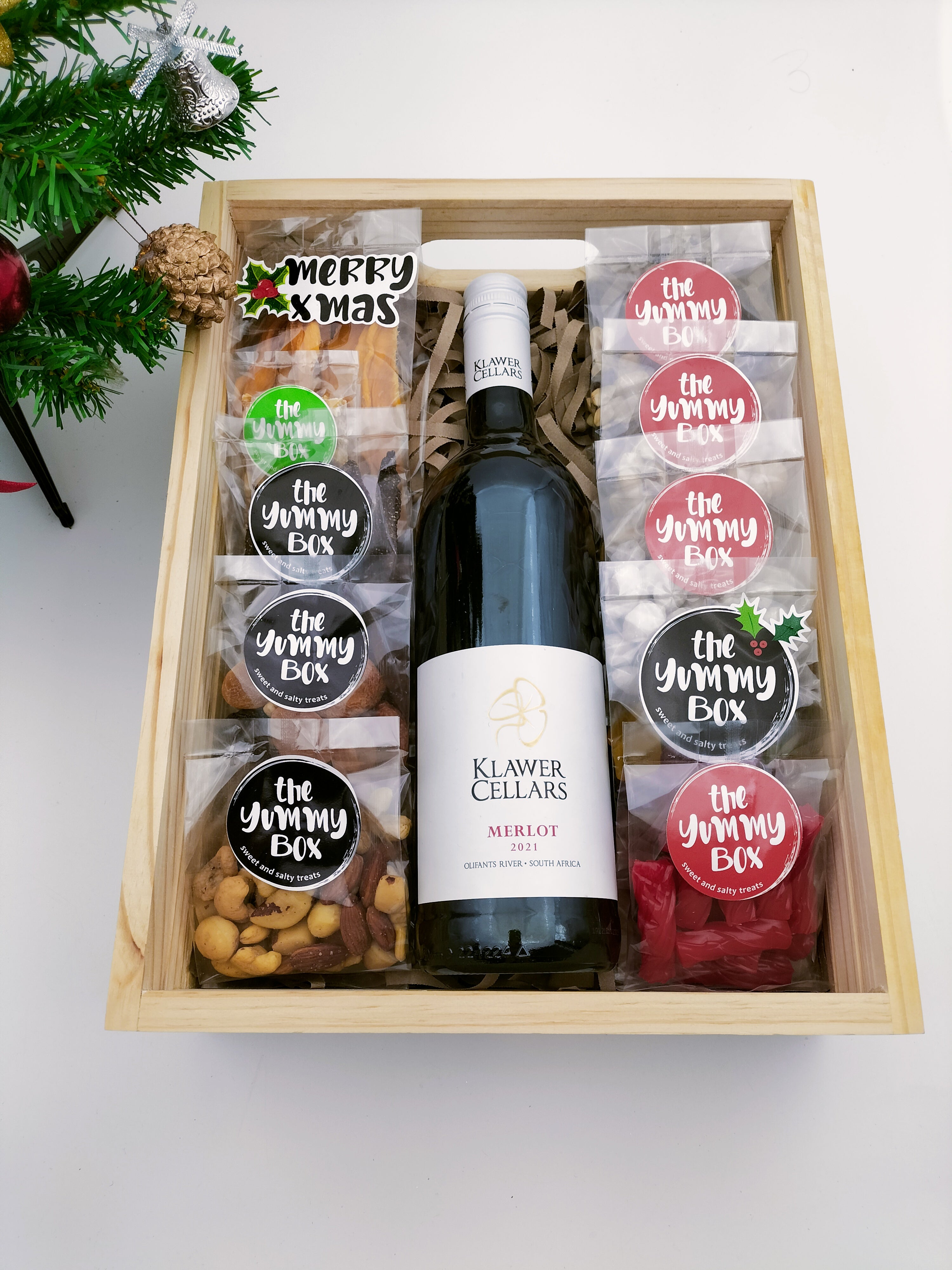 Christmas Wine Crate