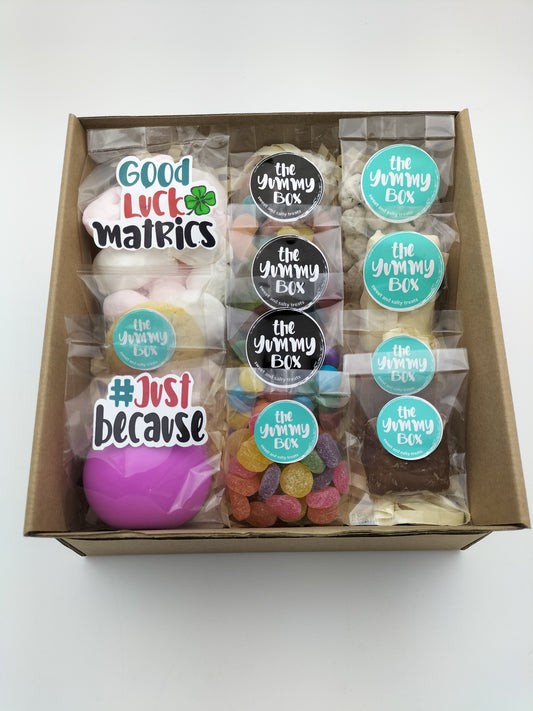 Medium Good luck Matric Yummy box (Boys)
