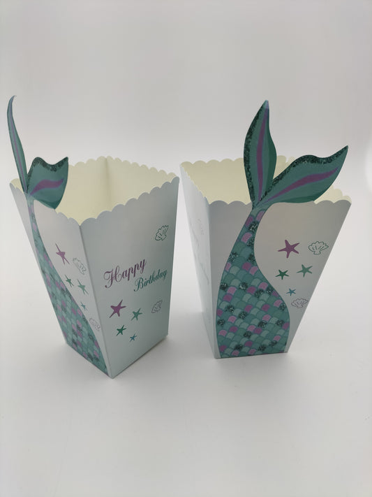 Mermaid tail Popcorn Box